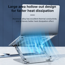 Load image into Gallery viewer, Laptop Stand Computer Stand Stepless Lift Aluminum Alloy Folding Portable Stand for 11-17inch Laptop
