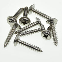 Load image into Gallery viewer, Screws 20pcs/Lot 304 stainless steel self-tapping screws M1.4 M1.7 M2 M3 M4 Cross round head PWA pan head with pad screw
