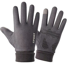 Load image into Gallery viewer, Winter Suede Gloves Men's Warm with Velvet Touch Screen Thickened Deerskin Gloves
