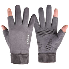 Load image into Gallery viewer, Winter Suede Gloves Men's Warm with Velvet Touch Screen Thickened Deerskin Gloves
