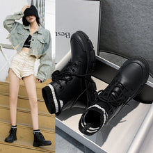 Load image into Gallery viewer, Women's British Style Autumn and Winter Boots All-Matching Women's Shoes Thick Bottom Height Increasing Locomotive Ankle Boots Tide
