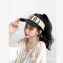 Load image into Gallery viewer, Summer Topless Hat Hat Wig Integrated Female Net Red Corn Curler High Ponytail Wig Short Curly Hair Head Cover
