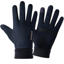 Load image into Gallery viewer, Winter Suede Gloves Men's Warm with Velvet Touch Screen Thickened Deerskin Gloves
