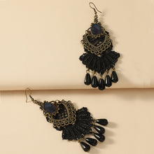 Load image into Gallery viewer, Black Lace Earrings Earrings Antique Ornament
