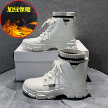 Load image into Gallery viewer, Women's British Style Autumn and Winter Boots All-Matching Women's Shoes Thick Bottom Height Increasing Locomotive Ankle Boots Tide
