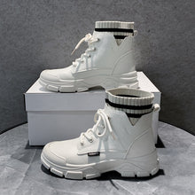Load image into Gallery viewer, Women's British Style Autumn and Winter Boots All-Matching Women's Shoes Thick Bottom Height Increasing Locomotive Ankle Boots Tide
