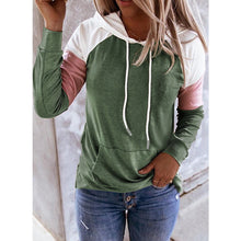 Load image into Gallery viewer, Autumn and Winter New Women's Casual Long-Sleeved Loose Casual Color Stitching Hoodie Women

