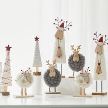 Load image into Gallery viewer, Christmas Gift Decoration Wooden Wool Felt Cute Santa Claus Christmas Tree Desktop Decoration Kids Gift
