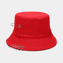 Load image into Gallery viewer, Five-Ring Pin Bucket Hat Suitable for Men and Women Foldable Basin Hat Summer Outdoor Sun Protection Sun Hat Couple Hat
