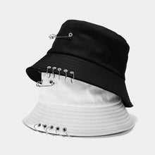 Load image into Gallery viewer, Five-Ring Pin Bucket Hat Suitable for Men and Women Foldable Basin Hat Summer Outdoor Sun Protection Sun Hat Couple Hat
