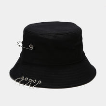 Load image into Gallery viewer, Five-Ring Pin Bucket Hat Suitable for Men and Women Foldable Basin Hat Summer Outdoor Sun Protection Sun Hat Couple Hat
