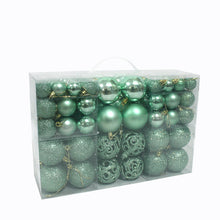 Load image into Gallery viewer, 3-6cm Set of 100 PVC Boxed Bright Matting Agent Balls Hollow out Christmas Tree Decorations Colorful Ball
