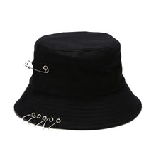 Load image into Gallery viewer, Five-Ring Pin Bucket Hat Suitable for Men and Women Foldable Basin Hat Summer Outdoor Sun Protection Sun Hat Couple Hat
