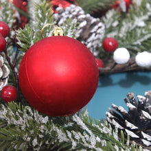 Load image into Gallery viewer, 3-6cm Set of 100 PVC Boxed Bright Matting Agent Balls Hollow out Christmas Tree Decorations Colorful Ball

