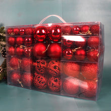 Load image into Gallery viewer, 3-6cm Set of 100 PVC Boxed Bright Matting Agent Balls Hollow out Christmas Tree Decorations Colorful Ball
