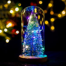 Load image into Gallery viewer, Christmas Gift Decorative Glass Cover Birthday Gift Props Glowing Creative Christmas Tree Ornaments
