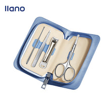 Load image into Gallery viewer, LLANO Eyebrow Kit Portable Eyebrow Trimming Makeup Tool 4Pcs with Leather Case
