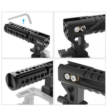 Load image into Gallery viewer, DSLR Top Camera Handle Aluminum Functional Grip Hot Cold Shoe Cheese Handle Cage Handle For A7iii A73 Cage Monopod
