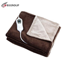 Load image into Gallery viewer, 220-240V 120W 160x120cm Soft Microplush Warmer Throw Electric Heating Thermal Blanket 220V Washable Overblanket With Europe Plug

