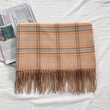 Load image into Gallery viewer, Houndstooth Scarf for Women Winter 2023 New Plaid Artificial Cashmere Scarf Thick Shawl Scarf for Women
