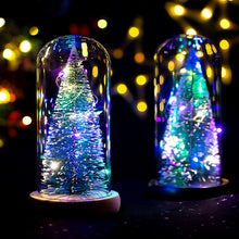 Load image into Gallery viewer, Christmas Gift Decorative Glass Cover Birthday Gift Props Glowing Creative Christmas Tree Ornaments
