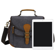 Load image into Gallery viewer, Outdoor Camera Bag Digital SLR Professional Waterproof Oil Wax Canvas Shoulder Bag
