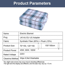 Load image into Gallery viewer, 220V Blanket Heated Electric Mattress Thicken Thermostat Electric Blankets Security Electric Heating Blanket Warm Heated Plaid
