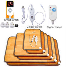 Load image into Gallery viewer, 220V Winter Heating Foot Mat Office home Electric Heating Pad Warm Feet HeaterThermarpet Leather Household Floor Electric Heater
