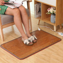 Load image into Gallery viewer, 220V Winter Heating Foot Mat Office home Electric Heating Pad Warm Feet HeaterThermarpet Leather Household Floor Electric Heater
