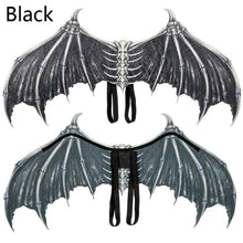 Load image into Gallery viewer, The Dead Theme Party Printed Felt Cosplay Skull Large Wings Halloween Costume Accessories for Adults
