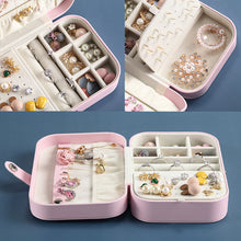 Load image into Gallery viewer, Jewelry Storage Box Travel Portable Necklace Earring Ring Lipstick Holders Case
