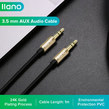 Load image into Gallery viewer, Car AUX 3.5mm Audio Cable Male to Male Microphone Audio Cable for Laptop Computer Phone Speaker Audio Power Amplifier
