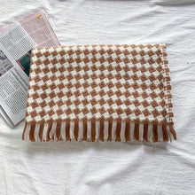 Load image into Gallery viewer, Houndstooth Scarf for Women Winter 2023 New Plaid Artificial Cashmere Scarf Thick Shawl Scarf for Women
