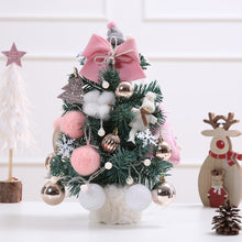 Load image into Gallery viewer, Christmas Mini Christmas Tree Ornaments 50cm Desktop Christmas Tree with Lights Golden Red Set Christmas Tree
