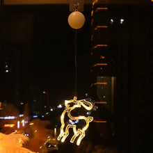 Load image into Gallery viewer, Led Sucker Lamp Christmas Tree Bell Snowflake Elk New Year Decorative String Lights Showcase
