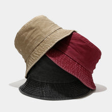 Load image into Gallery viewer, Washed Cotton Retro Fisherman Hat Trendy Men and Women Outdoor Sun Hat
