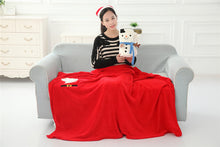 Load image into Gallery viewer, Christmas Gift Creative Santa Claus Blanket Cartoon Double-Sided Flannel Snowman Blanket
