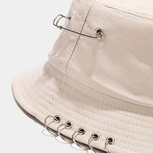 Load image into Gallery viewer, Five-Ring Pin Bucket Hat Suitable for Men and Women Foldable Basin Hat Summer Outdoor Sun Protection Sun Hat Couple Hat
