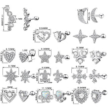 Load image into Gallery viewer, Hot New Zircon Ear Bone Stud Earrings Piercing Jewelry
