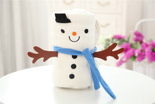 Load image into Gallery viewer, Christmas Gift Creative Santa Claus Blanket Cartoon Double-Sided Flannel Snowman Blanket
