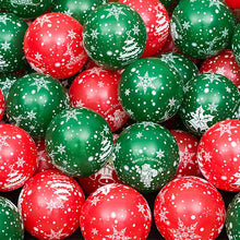 Load image into Gallery viewer, Christmas Balloons 10-Inch 12-Inch Thickened Rubber Balloons Party Decoration Balloon round Printing
