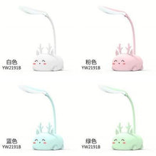 Load image into Gallery viewer, 1pcs USB Reading Eye Protection Desk Lamp Led Folding Rechargeable Learning Lamp Cartoon Animal Children Small Night Lamp
