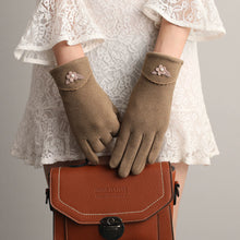 Load image into Gallery viewer, Symbol New Women's Thickened Rabbit-like Plush Cute Warm Touch Screen Gloves
