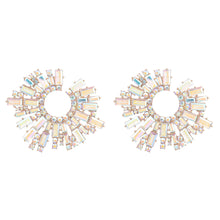 Load image into Gallery viewer, Autumn and Winter Earrings New SUNFLOWER Alloy Diamond Rhinestone Glass Drill Earrings Banquet Ear Rings Decoration
