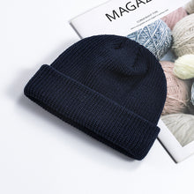 Load image into Gallery viewer, New Knitted Hat Women's Korean-Style Autumn and Winter Skullcap Men's Warm Short Beanie Hat Wool Hat
