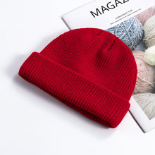 Load image into Gallery viewer, New Knitted Hat Women's Korean-Style Autumn and Winter Skullcap Men's Warm Short Beanie Hat Wool Hat
