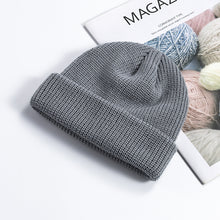 Load image into Gallery viewer, New Knitted Hat Women's Korean-Style Autumn and Winter Skullcap Men's Warm Short Beanie Hat Wool Hat

