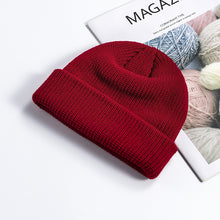 Load image into Gallery viewer, New Knitted Hat Women's Korean-Style Autumn and Winter Skullcap Men's Warm Short Beanie Hat Wool Hat
