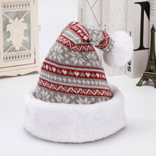 Load image into Gallery viewer, Rm328 Snowflake Deer Knitted Wool Flannel Christmas Hat Adult Winter Hat Decoration

