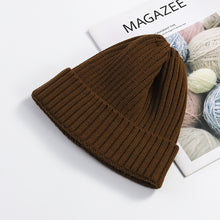 Load image into Gallery viewer, Autumn and Winter Women's Knitted Hat Men's Winter Hat Tide All-Matching Woolen Hat Winter Cold-Proof Warm Beanie Hat
